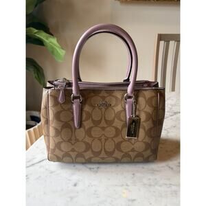 Coach Mini Surrey Satchel Crossbody Signature Canvas F67027